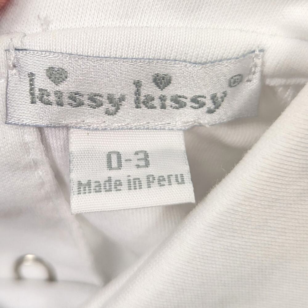Kissy Kissy Dress Bodysuit Baby Girls Size 0-3m Farm Denim Embroidered - Picture 5 of 7